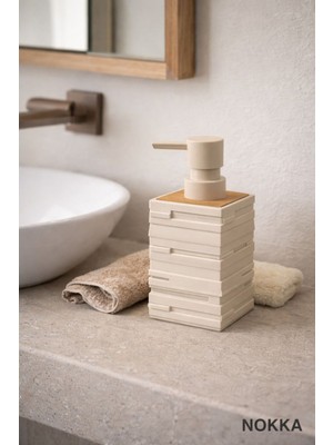 Nokka Dekoratif Sıvı Sabunluk, Vancer Akrilik Sabunluk, 7X12 cm
