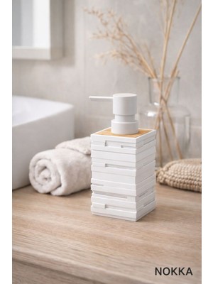 Nokka Dekoratif Sıvı Sabunluk, Vancer Akrilik Sabunluk, 7X12 cm