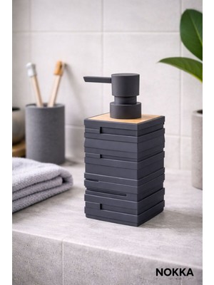 Nokka Dekoratif Sıvı Sabunluk, Vancer Akrilik Sabunluk, 7X12 cm