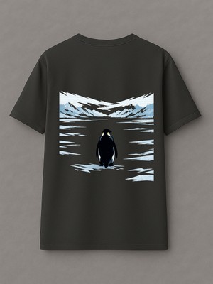 Vagonet But Why, Penguin?- Oversize T-Shirt