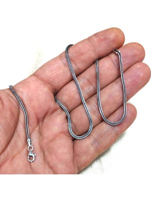 PremiumPort 925 Ayar Gümüş Zincir, Tilki Kuyruğu Detaylı, 40-75 Cm, Şık ve Zarif Tasarım