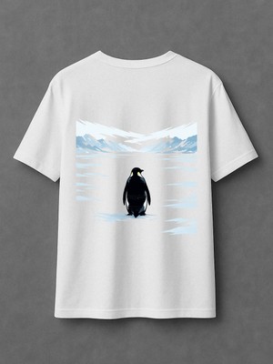 Vagonet But Why, Penguin?- Oversize T-Shirt