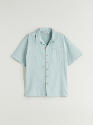 Lc Waikiki Yeni Sezon Basic Kısa Kollu Erkek Çocuk Gömlek