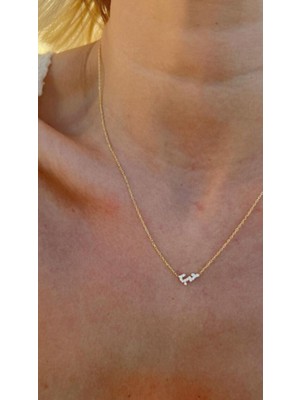 PremiumPort Aşk Temalı 925 Ayar Gümüş Kolye, Zarif ve Şık Takı Hediye