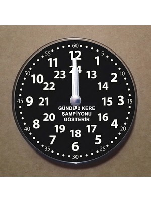 Bsb Siyah Beyaz Taraftar Temalı Magnet Saat Buzdolabı Süsü Duvar Saati 10,5cm MS4003