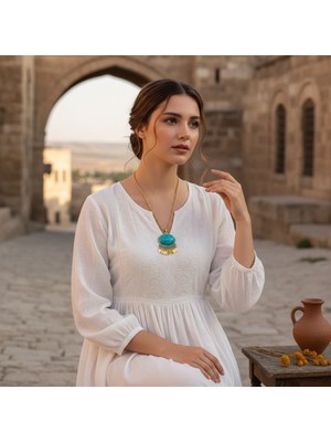 Firuze -Gözyaşı Kolyesi