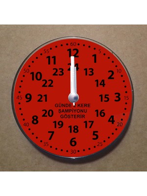 Bsb Kırmızı Siyah Taraftar Temalı Magnet Saat Buzdolabı Süsü Duvar Saati 10,5cm MS4007