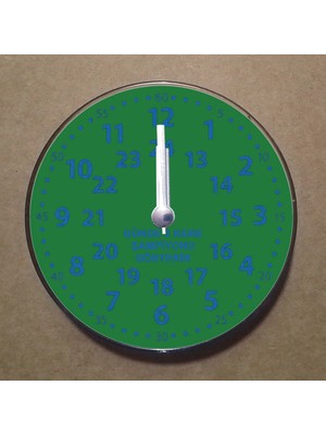 Bsb Yeşil Mavi Taraftar Temalı Magnet Saat Buzdolabı Süsü Duvar Saati 10,5cm MS4008