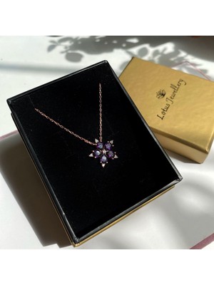 PremiumPort 925 Ayar Gümüş Yıldız Çiçeği Kolye, Şık ve Zarif Takı