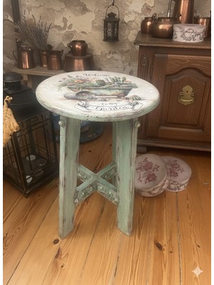 Ahşap Tabure,el Boyamadı Tabure,tasarım Tabure,hediyelik,ev Dekor