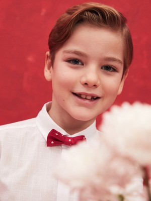 Lc Waikiki Yeni Sezon Basic Uzun Kollu Erkek Çocuk Gömlek ve Papyon