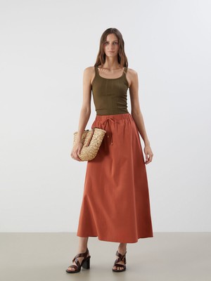 Lc Waikiki Yeni Sezon Beli Lastikli Büzgülü Etek