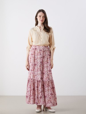 Lc Waikiki Yeni Sezon Beli Lastikli Desenli Pileli Etek