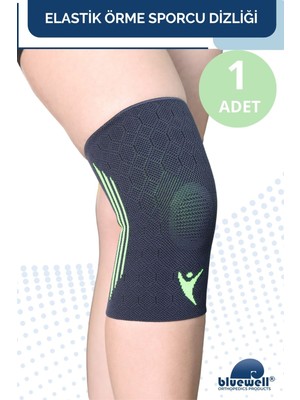 Bluewell Orthopedıcs Products Çift Taraflı Ortopedik Antrenman Dizlik Medikal Koruyucu Elastik Spor Voleybol Basketbol Fitness Sporcu Dizliği, Unisex