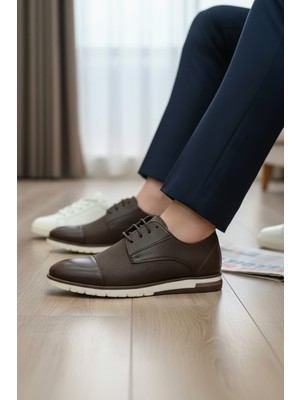 Enoch Erkek Smart Casual Ayakkabı - Tekstüre Detaylı Esnek Hafif Tabanlı Şehir Şıklığı ve Ofis Ayakkabısı