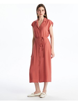 Lc Waikiki Yeni Sezon Beli Bağlamalı Gömlek Elbise