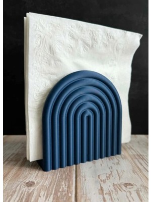 MisterionStudio Modern Gökkuşağı Tasarımlı Dekoratif Peçetelik – Minimal Masa Aksesuarı