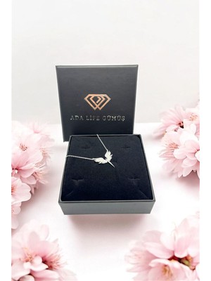 PremiumPort 925 Ayar Gümüş Mikail Meleği Kadın Kolye, Özel Kutuda