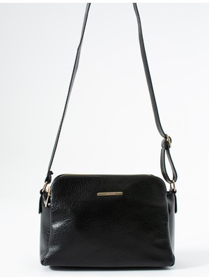 ÖZER-1437 Sanmorris Ayarlanabilir Çapraz Askılı 3 Bölmeli Suni Deri Kadın Omuz Çantası