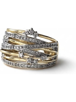 Diva Viva - Aura Antique "glimmering Galaxy" Çoklu Sarmal Yüzük (KOD-424)