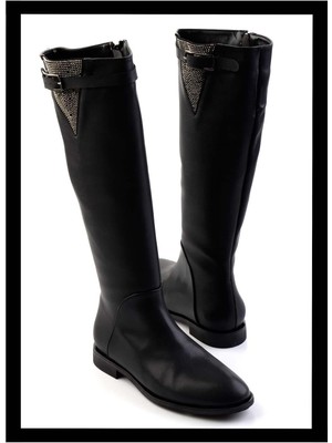 Bambi Siyah  Kadın Çizme K03674230609