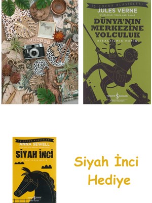 Ravensburger 500P Puzzle Nostaljik Tarz, Yapboz + Dünyanın Merkezine Yolculuk + Siyah Inci Hediye