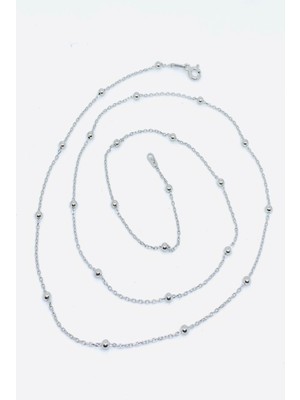 PremiumPort Kadın Gümüş Zincir 45 Cm, Şık ve Zarif Takı Aksesuarı