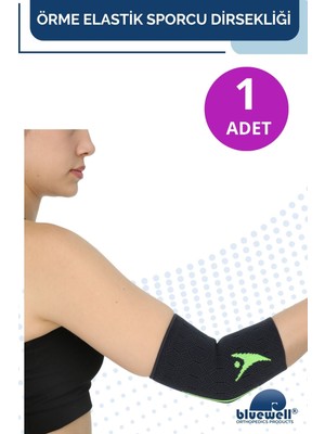 Bluewell Orthopedıcs Products Ortopedik Örme Sporcu Dirsekliği Fitness Antrenman Tenis Golf Sporları Için Ağrı Koruyucu Elastik Dirseklik, Unisex