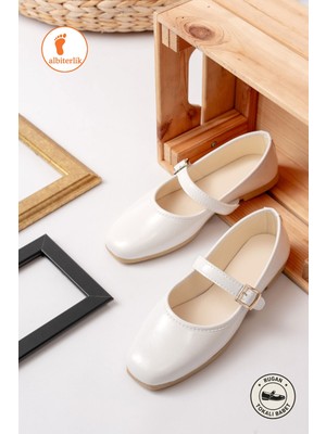 Albishoes Tokalı Babet Günlük Kadın Rugan Babet Ayakkabı Şık Rahat Iş Ofis Ev Kadın Rugan Babet