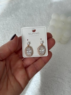 Hercy Xuping Model Zirkon Taşlı Sallantılı Küpe