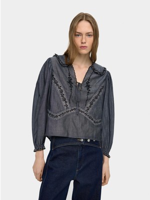 Parfois Nakışlı Bluz %100 Pamuk