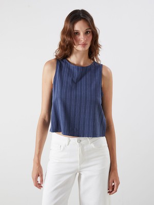 Lc Waikiki Yeni Sezon Bisiklet Yaka Dokulu Bluz