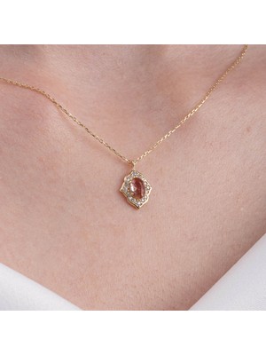 PremiumPort 925 Ayar Gümüş Vintage Zultanit Taşlı Minimal Kolye