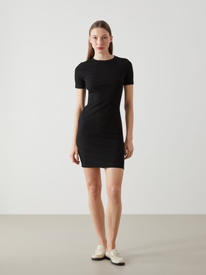 Lc Waikiki Yeni Sezon Bisiklet Yaka Kadın Bodycon Elbise