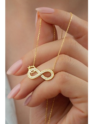 PremiumPort 925 Ayar Gümüş Sonsuzluk Kolye, Zarif ve Şık Takı Tasarımı