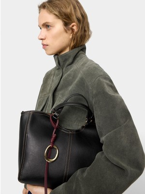 Parfois Fermuarlı Düz Tote Çanta