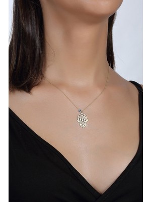 PremiumPort Şık El Işli Çiçekli Kolye, Zarif ve Anlamlı Takı Hediye Seçeneği