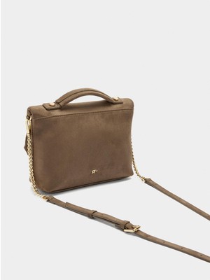 Parfois Deri Efektli Kapaklı Parti Çantası