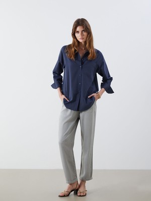 Lc Waikiki Yeni Sezon Beli Lastikli Paperbag Kadın Jean Pantolon