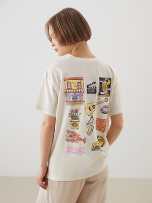 Lc Waikiki Yeni Sezon Bisiklet Yaka Friends Baskılı Kadın Tişört