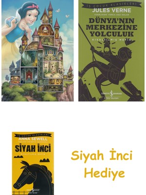 Ravensburger 1000 Parça Puzzle W. Disney Pamuk Prenses Şato + Dünyanın Merkezine Yolculuk + Siyah Inci Hediye