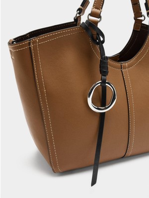 Parfois Fermuarlı Düz Tote Çanta