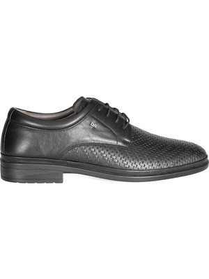 Solmaz Dimport 107H Siyah Hakiki Deri Erkek Ayakkabı