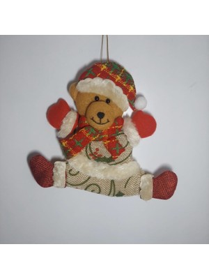 Es Dekor Kumaş Noel Kapı- Pencere Süsü 15 cm 1 Adet