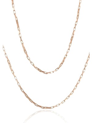 PremiumPort Şık Kadın Köşeli Zincir Kolye, Zarif ve Modern Takı Tasarımı