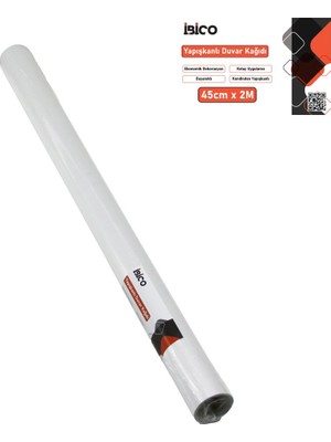 Go İthalat 2mt x 45CM Beyaz Sade Tezgah Üstü Folyo Sticker - Duvar Kağıt Kendinden Yapışkanlı - Eko Dekorasyon - Dayanıklı (5473)