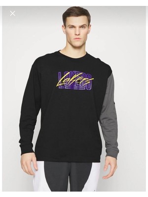 Nike Sportswear Nba Max 90 Lakers Uzun Kollu Siyah Erkek T-Shirt DX9920-010