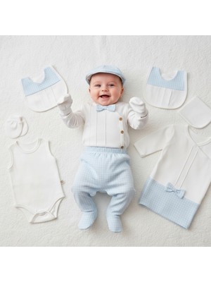 Erkek  Bebek 0-3 Ay Karizma Nervüllü 10 Lu Hastane Çıkış Seti