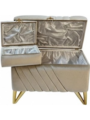 2’li Çeyiz Sandığı & Makyaj Kutusu Seti