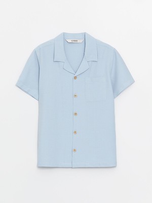 Lc Waikiki Yeni Sezon Basic Kısa Kollu Erkek Çocuk Gömlek